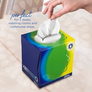 Picture 6 of Facial tissues Kleenex kubus 3-laags 56 vel wit 8825