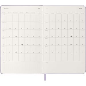 Picture 4 of Agenda 2026 Moleskine 12M Planner Daily 1dag/1pagina large hc pastel lilac