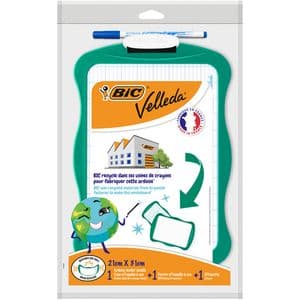 Picture 1 of Whiteboard Bic Velleda 21x31cm inclusief stift en wisser recycle