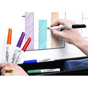 Picture 5 of Whiteboardmarker Bic Velleda 1741 rond medium zwart