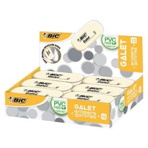 Picture 2 of Gum Bic Galet pvc vrij zacht potlood wit