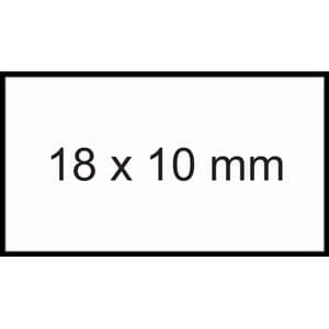 Picture 1 of Prijsetiket 18x10mm Sato PB1 permanent wit 1000 stuks
