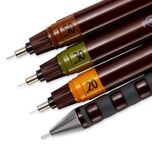 Picture 4 of Tekenset rOtring Isograph college 0.2mm, 0.3mm en 0.5mm set à 3 stuks