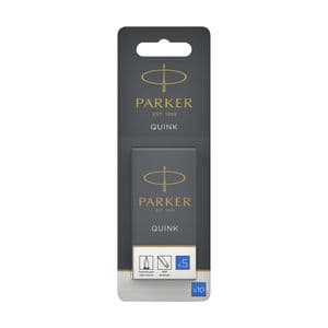 Picture 1 of Inktpatroon Parker Quink uitwasbaar blauw blister à 10 stuks