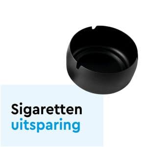 Picture 6 of Asbak BRASQ tafelmodel 1 liter met deksel AT700 zwart