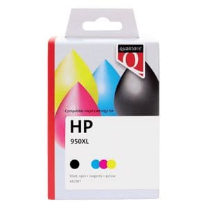 Picture 1 of Inktcartridge Quantore alternatief tbv HP C2P43AE 950XL+951XL zwart + 3 kleuren