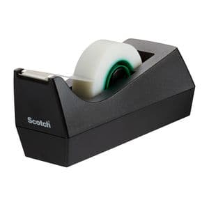 Picture 2 of Plakbandhouder Scotch C38 recycled zwart + 3rol magic tape 900 19mmx33m