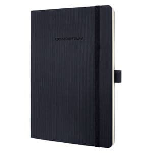 Picture 1 of Notitieboek Sigel Conceptum Pure A5 194blz 80gr lijn softcover zwart