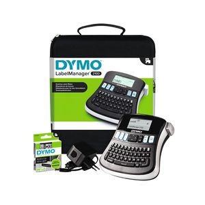 Picture 1 of Labelprinter Dymo LabelManager 210D+ draagbaar qwerty 12mm zwart in koffer