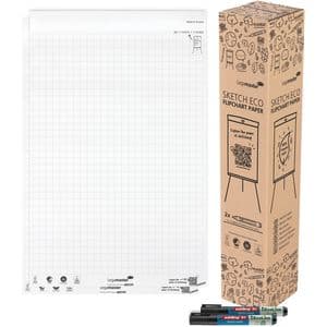 Picture 1 of Flipoverpapier Legamaster SKETCH ECO raster 2x 50 vellen