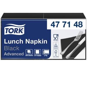 Picture 4 of Dinerservet Tork Linstyle Premium 1/4 vouw 1-laags 390x390mm 50 vel zwart 478726