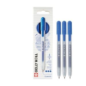 Picture 4 of Gelschrijver Sakura Gelly Roll Classic 08 klikfunctie blauw 3 stuks