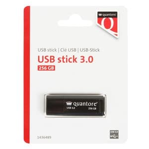 Picture 1 of USB stick 3.0 Quantore USB-A 256GB zwart