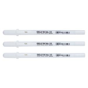 Picture 1 of Gelschrijver Sakura Gelly Roll Classic 08 set à 3 stuks wit