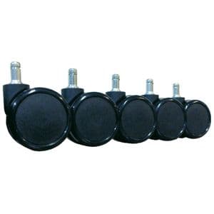 Picture 1 of Bureaustoelwielen Euroseats zacht 5 stuks