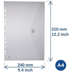 Picture 5 of Enveloptas Europel A4 240x310mm 11-gaats PP transparant wit