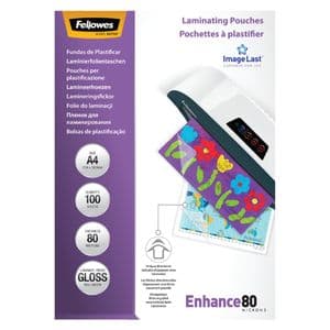 Picture 4 of Lamineerhoes Fellowes A4 2x80micron glans 100 stuks