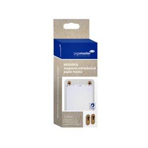 Picture 4 of Whiteboard papierhaak Legamaster hout 2 stuks