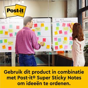 Picture 6 of Meeting chart Post-it 563R Super Sticky 50,8x58,4cm met tafelstandaard wit 20 vel