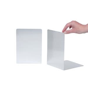 Picture 4 of Boekensteun MAUL aluminium 16x15x21cm set 2 zilver