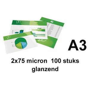 Picture 1 of Lamineerhoes Quantore A3 2x75micron 100 stuks