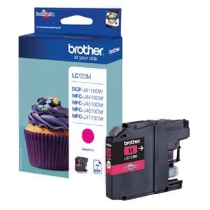 Picture 1 of Inktcartridge Brother LC-123M rood