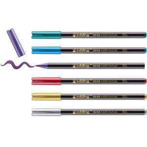 Picture 2 of Brushpen edding 1340 metallic assorti set à 6 stuks