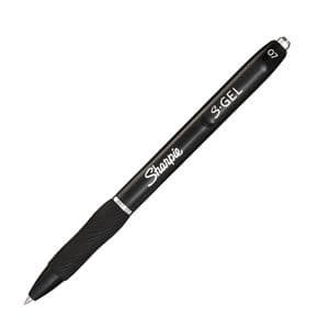 Picture 6 of Gelschrijver Sharpie S-gel medium zwart blister à 3 stuks