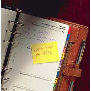 Picture 2 of Memoblok Post-it 653-1B recycled 38x51mm canary yellow 6 stuks