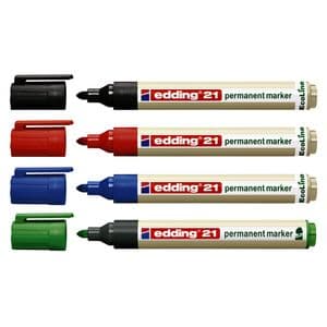 Picture 1 of Viltstift edding 21 EcoLine rond groen 1.5-3mm