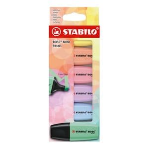 Picture 1 of Markeerstift STABILO BOSS mini pastel assorti 6 stuks