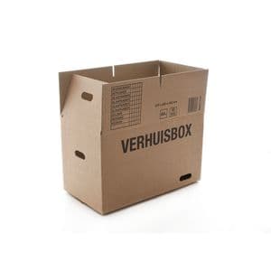 Picture 3 of Verhuisdoos IEZZY 370x650x350 dubbelgolf bruin 7mm