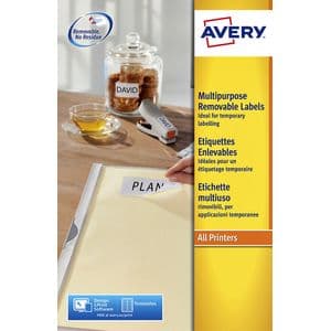 Picture 1 of Etiket Avery L4733REV-25 99.1x139mm wit 100 stuks