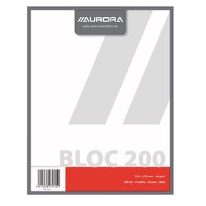 Picture 1 of Kladblok Aurora 210x270mm blanco 200 vel 45gr