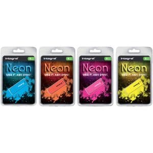 Picture 1 of USB stick 2.0 Integral Neon USB-A 32GB roze
