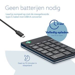 Picture 6 of Toetsenbord R-Go Ergonomisch Numpad Break Wireless