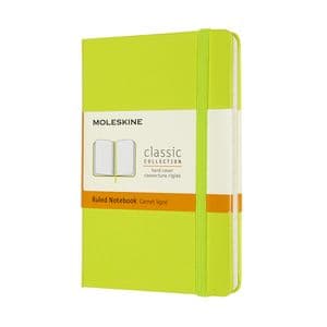 Picture 1 of Notitieboek Moleskine pocket 90x140mm lijn hard cover lemon green