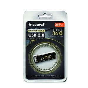 Picture 2 of USB stick 3.0 Integral Secure 360 USB-A 256GB zwart