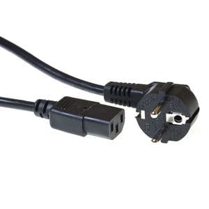 Picture 1 of Kabel ACT Netsnoer CEE 7/7 male - C13 zwart 1.5 meter