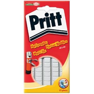 Picture 1 of Poster Buddies Pritt dubbelzijdige kleefpads voor oa posters blister à 65 stuks