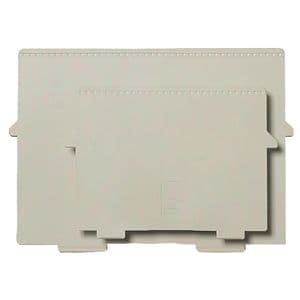 Picture 1 of Scheidingsplaat kaartenbak Exacompta A6 dwars grijs 2 stuks