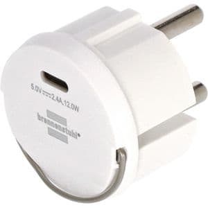 Picture 1 of Stopcontactadapter Brennenstuhl USB C 2.4A wit