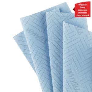 Picture 5 of Poetspapier WypAll L10 1-laags 430 vel blauw 6223