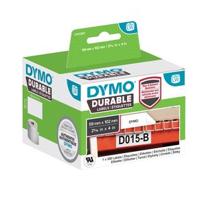 Picture 1 of Etiket Dymo LabelWriter industrieel 59x102mm 1 rol á 300 stuks wit