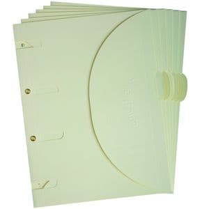Picture 1 of Smartfolder geperforeerde opbergmappen A4 Beige 6 stuks