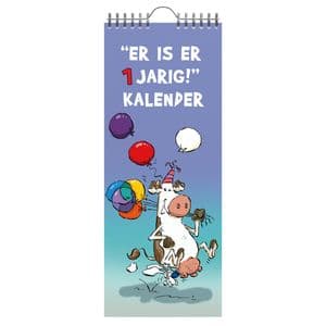 Picture 1 of Verjaardagskalender Lannoo Ritstier 130x325 blauw