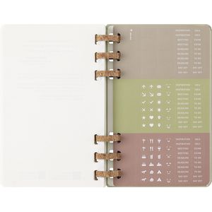 Picture 15 of Agenda 2025/2026 Moleskine 12M Academic Weekly 7d/1p Myrtle large kiwi