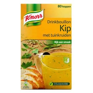 Picture 1 of Drinkbouillon Knorr kip tuinkruiden 80 stuks