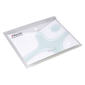 Picture 1 of Enveloptas Rexel ice A5 transparant 5 stuks