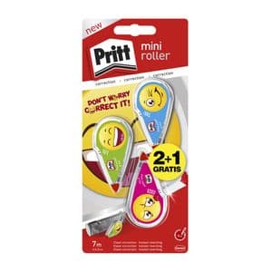 Picture 1 of Correctietape Pritt mini flex 4,2mmx7m Emoji blister 2+1 gratis